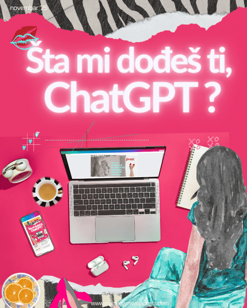 ChatGPT, laptop, red shoes and me