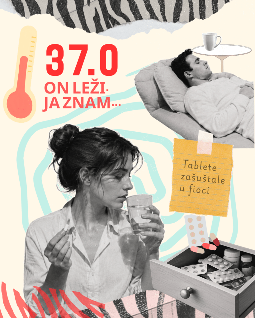 žena guta tablete